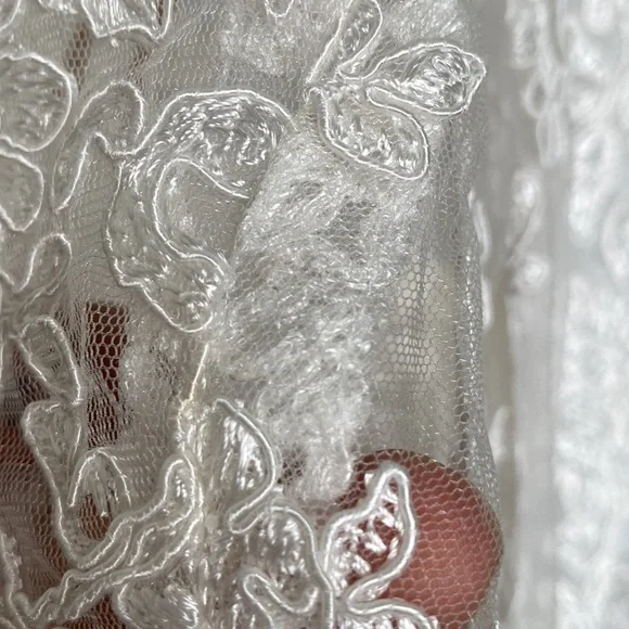 Victor Costa Women's Vintage White Lace Zip-Up Jacket/Tank Top Set size 6 - Picture 14 of 15